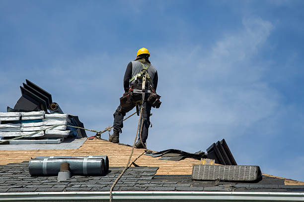 Professional Metal Roofing technician working in Waterville, ME